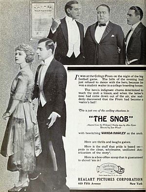 The Snob (1921) - Ad 1
