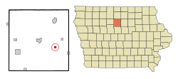 Location of Galt, Iowa