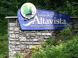 Altavista welcome sign