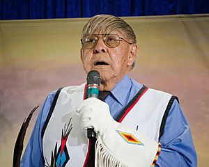 Chief Old Person at USDA 150th Anniversary celebration.jpg