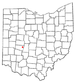 Location of South Vienna, Ohio