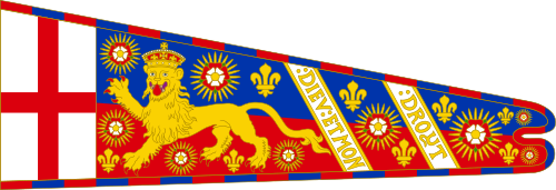 Royal Standard of Henry VII of England (Lion of England).svg