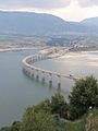 Servia bridge over Polyfytos lake, Kozani, Greece