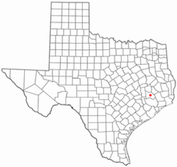 Location of Woodloch, Texas