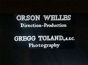 Title Card for Citizen Kane