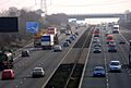 Traffic on M1 viewed from Pleasley Road, Whiston near Rotherham. - geograph.org.uk - 111945