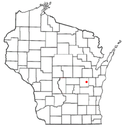 Location of Oshkosh (town), Wisconsin
