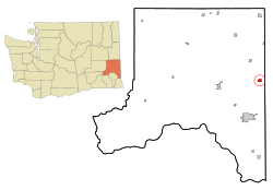 Location of Palouse, Washington