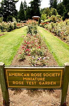 American Rose Society Miniature Rose Test Garden