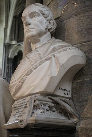 Bust of George Gordon, Earl of Aberdeen, Westminster Abbey 02