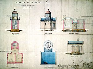 Clarence River Light - proposed plans 1878