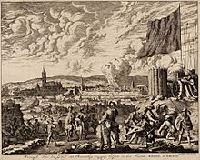 De vergeefse belegering van Steenwijk door Graaf van Rennenberg (Lalaing) in 1580-81 (Jan Luyken)