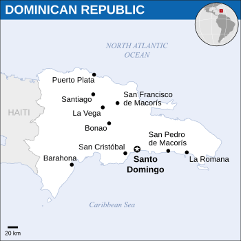 Location of Dominican Republic