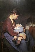 Elizabeth Nourse - La mere (The Mother) 1888