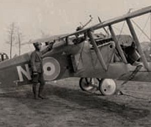 Frederic Ives Lord and his Sopwith Dolphin (April of 1918)