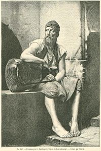 Gustave Boulanger, Porteur d'eau Juif, 1885,litho