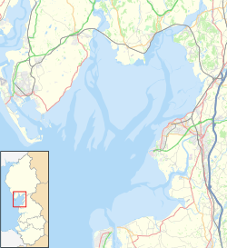 Dova Haw is located in Morecambe Bay