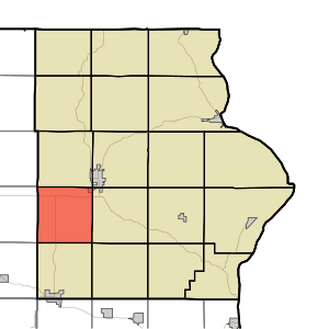 Map highlighting Ludlow Township, Allamakee County, Iowa.svg