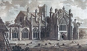 Melrose abbey 1800