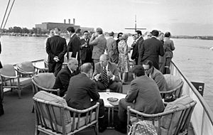 President Gerald Ford Holds a Cabinet Meeting Aboard the USS Sequoia