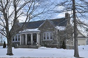 The Stratham Historical Society, housed in the former Wiggin Memorial Library building