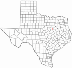 Location of Bynum, Texas