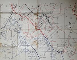 Battle of the Hohenzollern Redoubt trench map 2