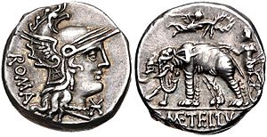 C. Caecilius Metellus Caprarius, denarius, 125 BC, RRC 269-1