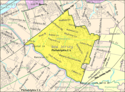 Census Bureau map of Willingboro Township, New Jersey