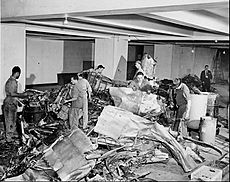 Empire State Building plane crash wreckage 1945