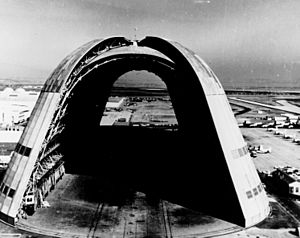 Hangar One at Moffett Field 1963