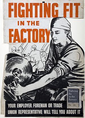 INF3-160 Fighting Fit in the Factory Artist A R Thomson