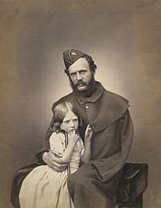 John Mayall, Sergeant Dawson and his Daughter, 1855