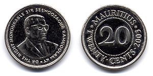Mauritius - 20 cents - coin