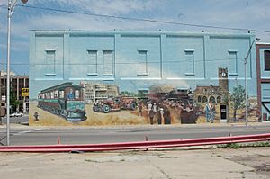 Mural in Nowata Oklahoma 6-7-2009