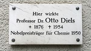 Otto Diels Gedenktafel