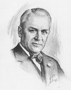 Robert A. Millikan sketch 1931