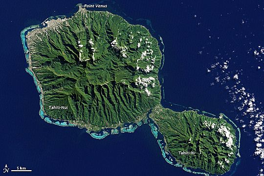 Tahiti, French Polynesia - NASA Earth Observatory