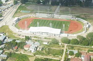 A bird's view of Amaan Stadium in Zanzibar