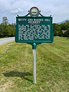 Betty and Barney Hill Incident roadside marker