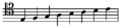C scale baritone C-clef