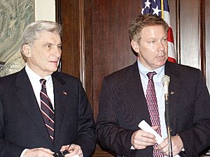Congressman Tom Davis with Senator John Warner