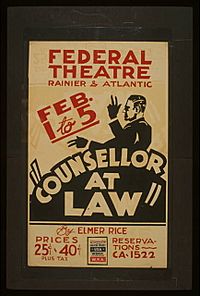 Counsellor at law WPA poster