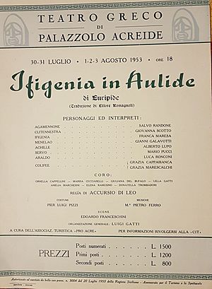Ifigenia in Aulide - 1953 - regia Accursio di Leo