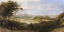 James Thomas Linnell (1826-1905) (attributed to) - The Towy Valley with Dinefwr Castle and Paxton Tower in the Distance - 869213 - National Trust