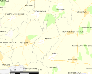 Map commune FR insee code 80505