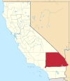 State map highlighting San Bernardino County