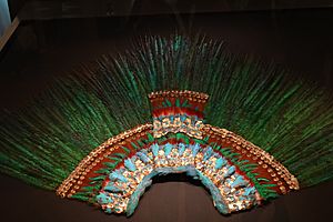 Moctezuma's feather headdress, ca. 1515, Mexico; Weltmuseum, Vienna (3)