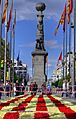 Plaza de Aragón en Zaragoza el día de San Jorge