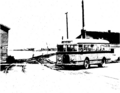 Sturgeon Bay Transit Inc Bus 1943 At Railroad Crossing Near West Side Bridge Approach